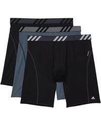 adidas Performance Mesh Long Boxer Briefs 3 Pairs - Black | Men's Training  | adidas US