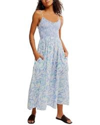 Free People - Sweet Nothings Midi Dress Xl 14) Cotton - Lyst