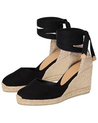 Castañer - Carina 80 Wedge Espadrille Shoes, Canvas - Lyst