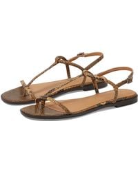 Madewell - Therese Tstrap Thong Sandal - Snake - Lyst