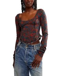 Free People - Melanie Long Sleeve (Night Combo) Clothing - Lyst