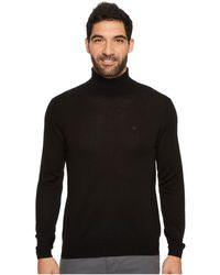 calvin klein men's merino wool turtleneck sweater