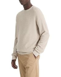 Vince - Geo Jacquard Long Sleeve Crew (British Khaki/Classic Cream) Sweater - Lyst