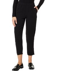 Eileen Fisher - Petite High Waisted Tapered Ankle Pants - Lyst