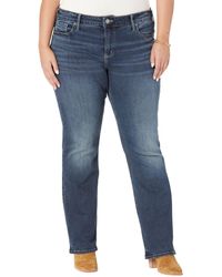Silver Jeans Co. - Plus Size Elyse Mid-rise Slim Bootcut Jeans W03607edb445 - Lyst
