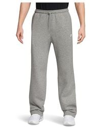 Nike - Sportswear Club Fleece Bungee Pants Workout Dark Heather/Light Smoke/ Sm, Cotton/Polyester - Lyst