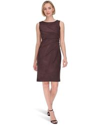 Calvin Klein - Suede Starburst Sheath Dress, Polyester/Spandex - Lyst