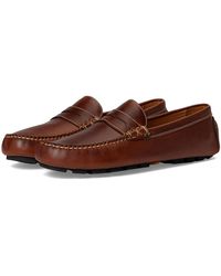 Martin Dingman - Old Row Penny Driver Slip On Shoes, Leather - Lyst