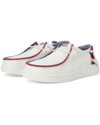 HEYDUDE - Wendy Espadrille Americana Flat Shoes, Cotton - Lyst