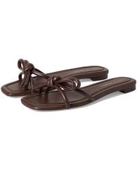 Loeffler Randall - Hadley Leather Bow Flat Sandals Shoes 6.5 B - Lyst