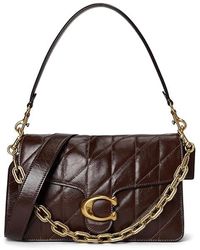 COACH - Chain Tabby Shoulder Bag With Quilting Shoulder Handbags, Leather - Lyst