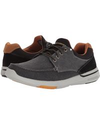 Skechers Canvas Relaxed Fit-elent-mosen Boat Shoe,black,8 Extra Wide Us for  Men - Save 45% | Lyst
