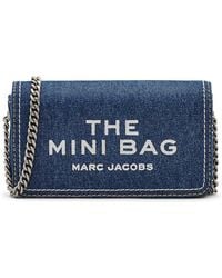 Marc Jacobs - The Denim Chain Mini Bag (Dark Wash) Cross Body Handbags - Lyst