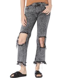 Free People - Maggie Mid-rise Straight Jeans - Lyst