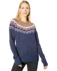 Womens Clothing Jumpers and knitwear Zipped sweaters Fjallraven Fjallraven Ovik Fleece Zip Sweater Navy in Blue 