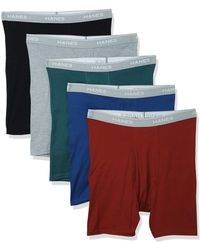 Hanes Tagless Cool Dri Boxer Briefs With Comfortflex Waistband-multiple Packs Available - Gray