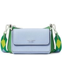 Kate Spade - Double Up Colorblocked Saffiano Leather Double Up Crossbody - Lyst