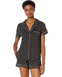 Kate Spade Synthetic Dream A Little Dream Pajamas in Black | Lyst