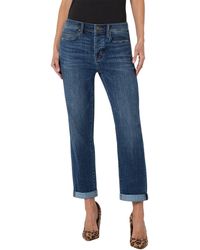 liverpool chloe capri rolled cuff jean