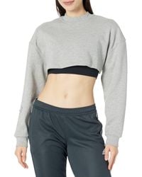 adidas By Stella McCartney - Truecasuals Cropped Sportswear Sweatshirt Hr9173 - Lyst