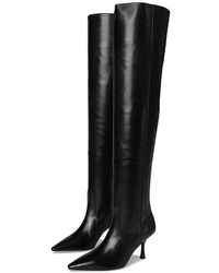 Stuart Weitzman - Naomi 75 Tall Boot Flat Shoes, Leather/Suede - Lyst