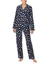 Kate Spade - Long Sleeve Flannel Pajama Set - Lyst