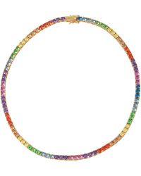 Kurt Geiger Tennis Collar Necklace - Metallic
