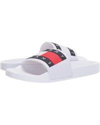 tommy hilfiger aqua slides
