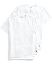 Polo Ralph Lauren - Slim Fit W/ Wicking 3-pack Crew Undershirts - Lyst