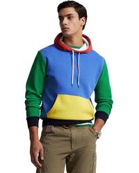 Polo Ralph Lauren - Color-blocked Double-knit Hoodie - Lyst