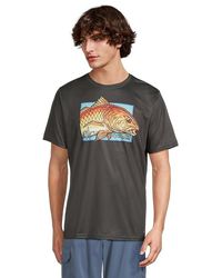 Columbia - Terminal Tackle Pfg X Bentley Short Sleeve Clothing Shark/Pfg Bentley Head, Polyester - Lyst