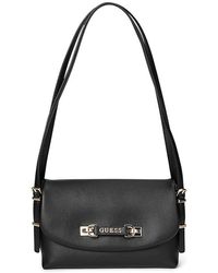 Guess - Lefia Flap Shoulder Bag Handbags, Polyurethane - Lyst