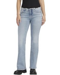 Silver Jeans Co. - Britt Low Rise Curvy Fit Flare Jeans L90812soc254 - Lyst