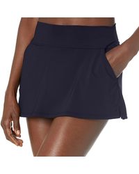 Nautica - Midrise Core Solid Wide Waistband Swim Skirt - Lyst