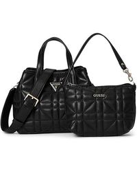Guess - Edita Mini Tote Satchel Handbags, Polyurethane - Lyst