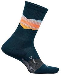 Feetures - Trail Max Cushion Mini Crew Crew Cut Socks Shoes Sm (Us Shoe 4-6.5) Nylon/Polyester/Spandex - Lyst
