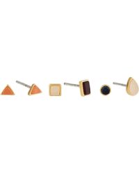 Madewell - Mixed Shapes Stud Earring Set - Lyst