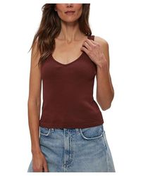 Michael Stars - Sloan V-Neck Tank Top Clothing (Us 0-12) Cotton/Denim - Lyst
