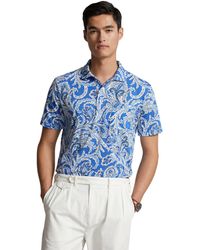 Polo Ralph Lauren - Standard Fit Paisley Jersey Polo Shirt - Lyst