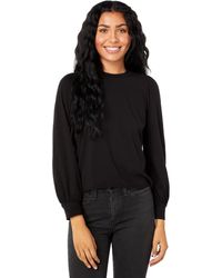 Lamade Tinsley Top In Tissue Jersey - Black