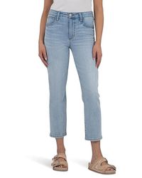 Kut From The Kloth - Rachael High Rise Fab Ab Mom Regular Hem Jeans, Cotton/Denim/Spandex - Lyst