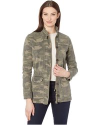 Lucky Brand Long Sleeve Button-up Two-pocket Camo Utility Jacket - Green