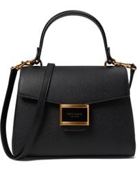 Kate Spade - Katy Textured Leather Small Top Handle - Lyst