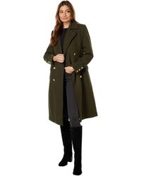 Vince Camuto Double Button-up Wool Coat V22727x - Black