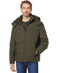 cole haan men's oxford hooded jacket