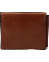 Bosca - Old Leather Collection - Money Clip W/ Pocket - Lyst