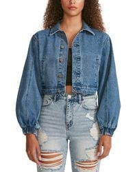 Puff-sleeve Denim Jackets for Women - Up to 70% off at Lyst.com