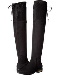 guess over the knee boots suede