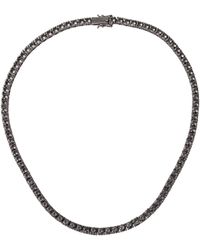 Kurt Geiger Tennis Collar Necklace - Black