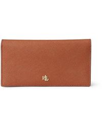 Ralph Lauren - Crosshatch Leather Slim Wallet Bi-Fold Wallet - Lyst